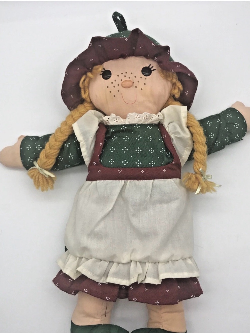 Vintage Hallmark Stuffables Old Fashioned Dolly Christmas Stocking 17" Doll 1985